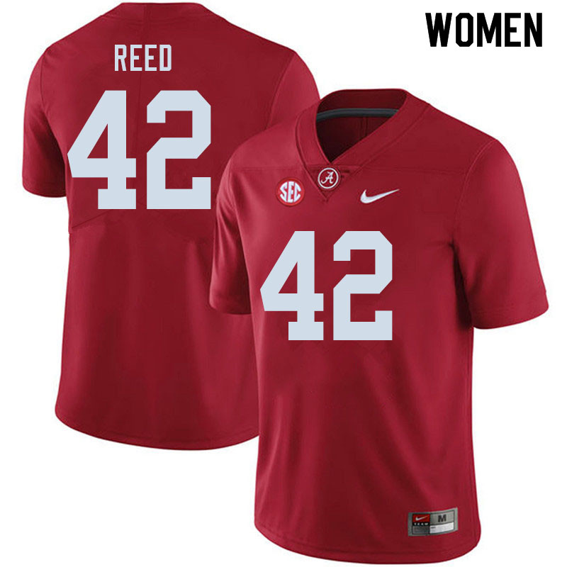 Alabama Crimson Tide Women's Sam Reed #42 Crimson NCAA Nike Authentic Stitched 2020 College Football Jersey YO16W82OH